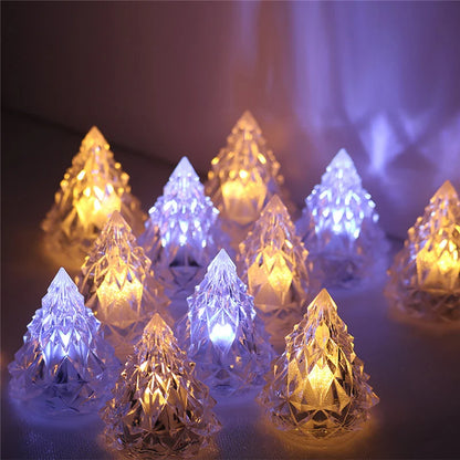 🎅Night Light Crystal Mini Light Flameless LED