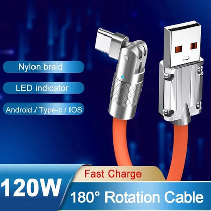 Wavearnn 180° Rotating Fast Charge Cable