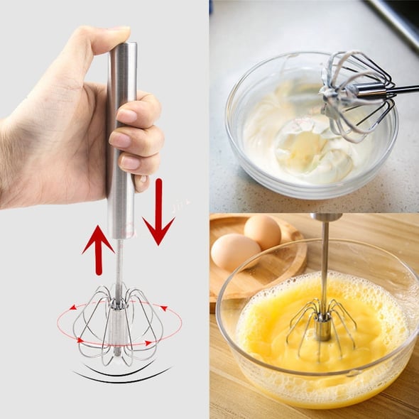 Cofeficent Stainless Steel Semi-Automatic Whisk