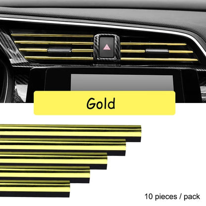 Braioncalit Chrome Styling Moulding Car Air Vent Trim Strip