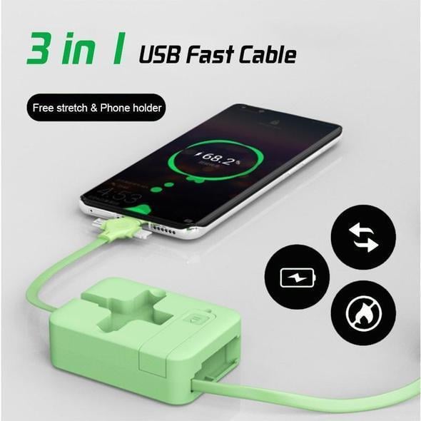 🔥Summer Hot Sale 48% OFF🔥 Three In One Charging Cable Roll