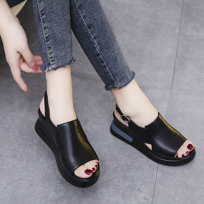 💥Last Day Promotion 50% OFF🔥 - ✨Women's Summer Fashion Waterproof Platform High-Heeled Sandals