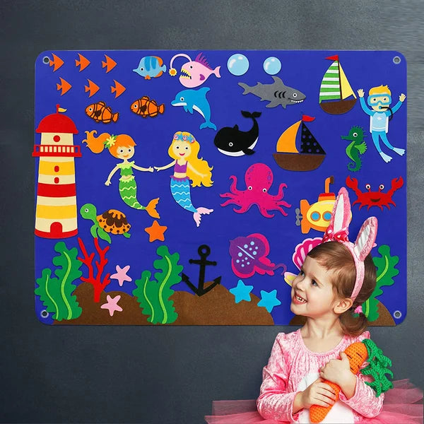 🦖Children's Teaching Felt Board