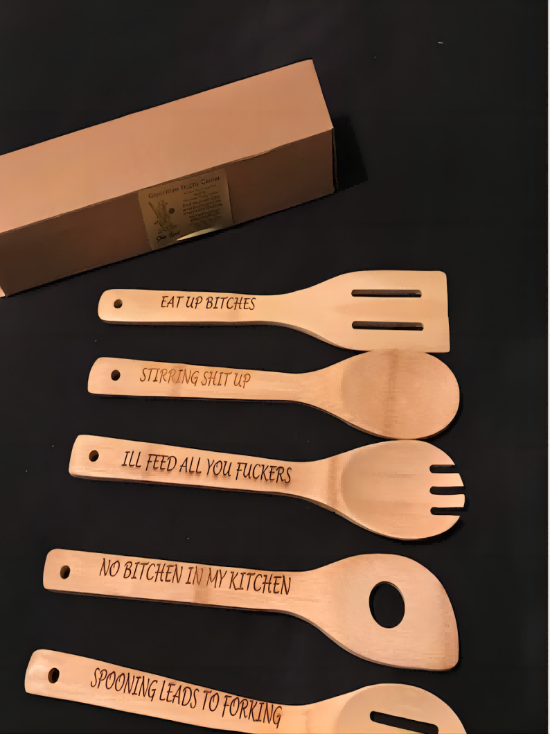 🤣Funny Wooden Spoon Set ( 6PCS )🥄