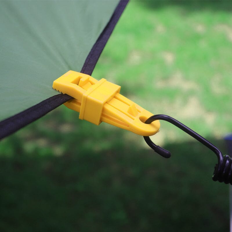 Adjustable robust locking handle clip