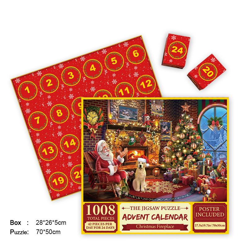 🎄Christmas Hot Sale🔥Christmas Advent Calendar Jigsaw Puzzle 🧩