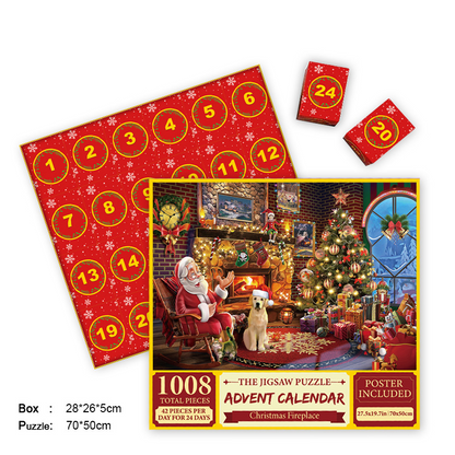 🎄Christmas Hot Sale🔥Christmas Advent Calendar Jigsaw Puzzle 🧩