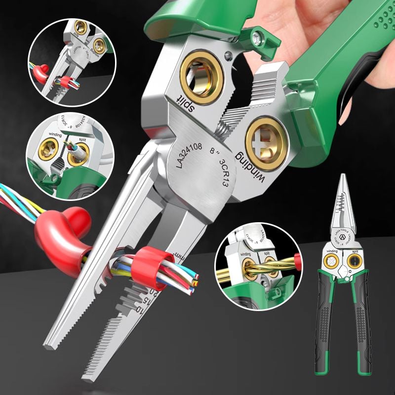 8-in-1 multifunction wire tabisolier scissors with an electrical test