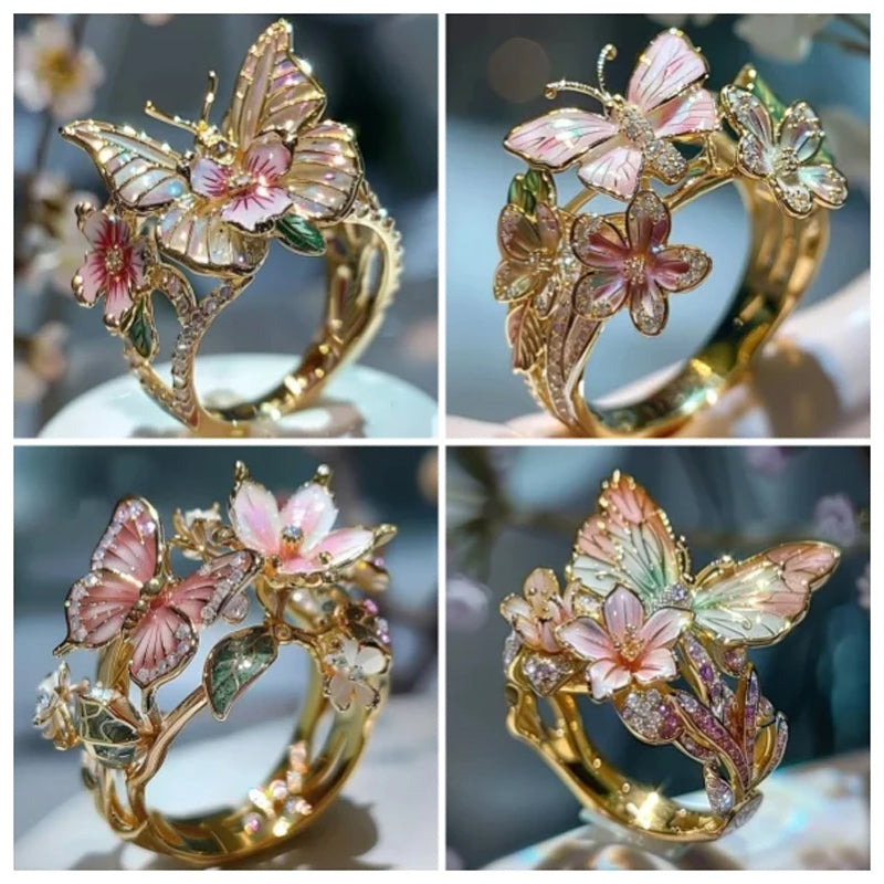 🌸Butterfly Flower Ring🌸