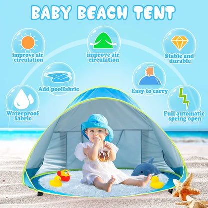 Baby Beach Shade Splash Tent🌊