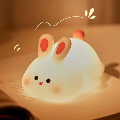 Big Face Rabbit Silicone Night Light