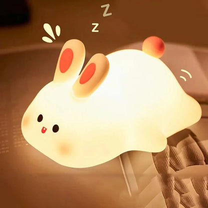 Big Face Rabbit Silicone Night Light