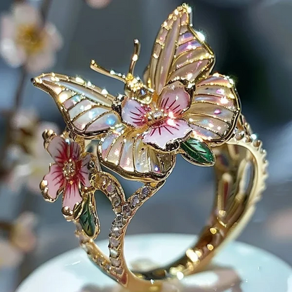 🌸Butterfly Flower Ring🌸