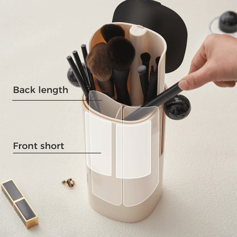 Automatic Lifting Dustproof Makeup Brush Storage Tube