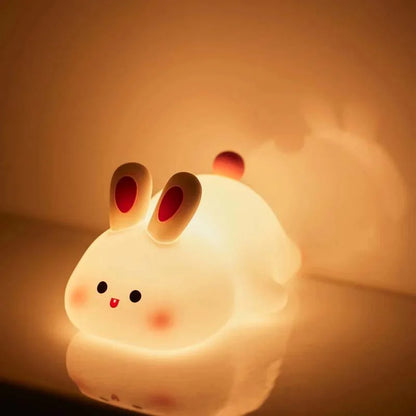 Big Face Rabbit Silicone Night Light