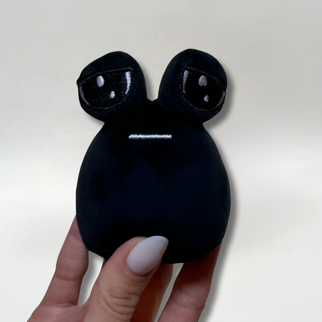 Black Mini POU Keychain