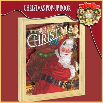 🎁The Night Before Christmas Pop-Up Book（Light & Sound)