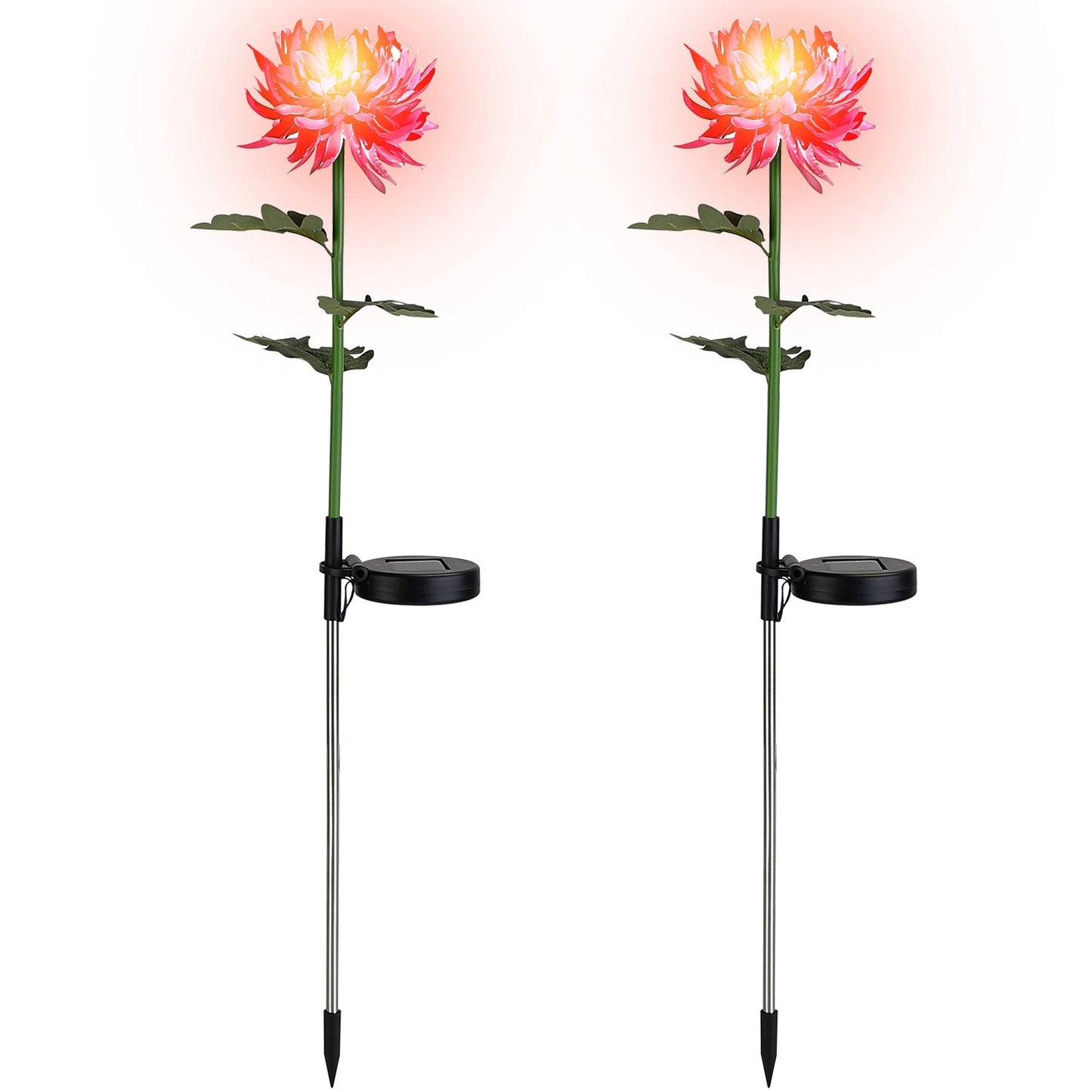 2-Pack: Solar LED Chrysanthemum Lights