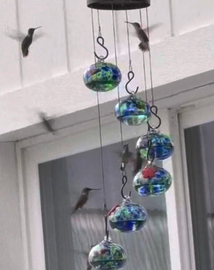 Charming Wind Chimes Hummingbird Feeders