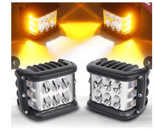 Car Dual Sides LED Dual Color Light