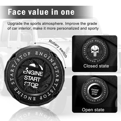 Car Start Button Zinc Alloy Cover