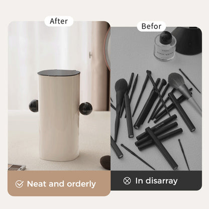 Automatic Lifting Dustproof Makeup Brush Storage Tube