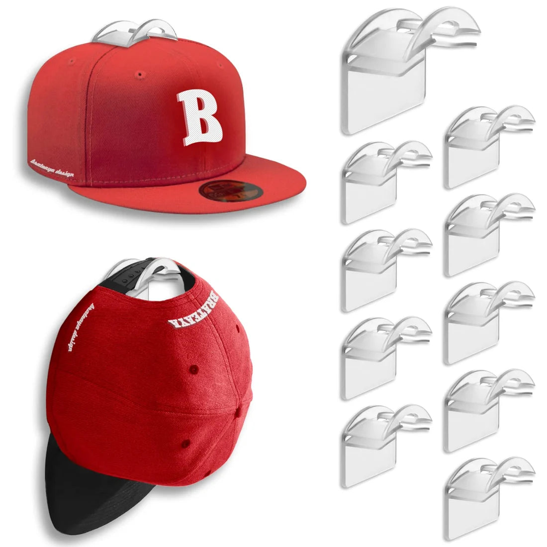 Baseball Hat Holder for Wall