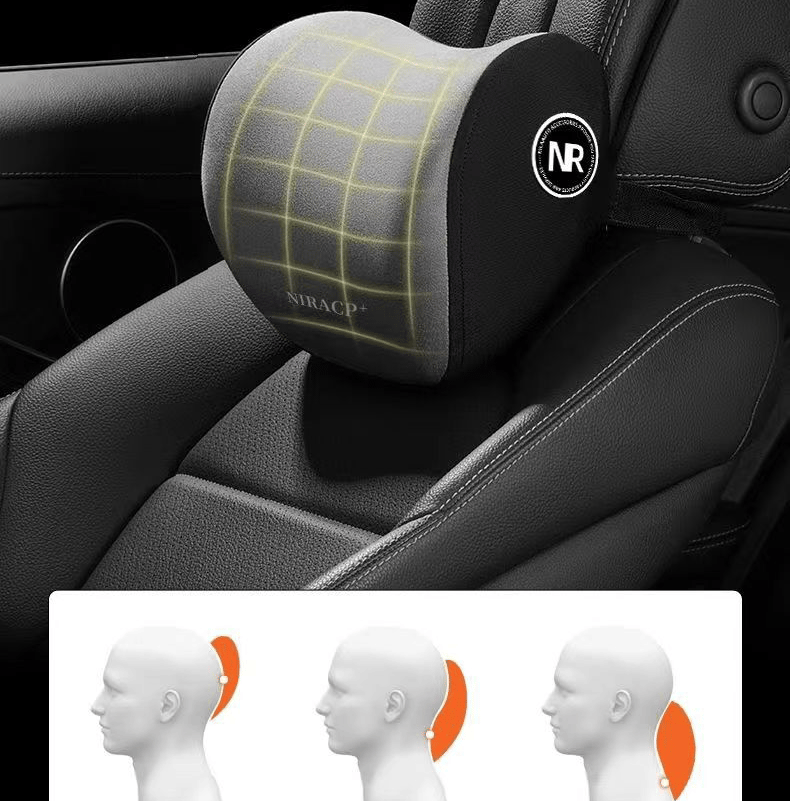 Car Headrest & Lumbar Support Cushion