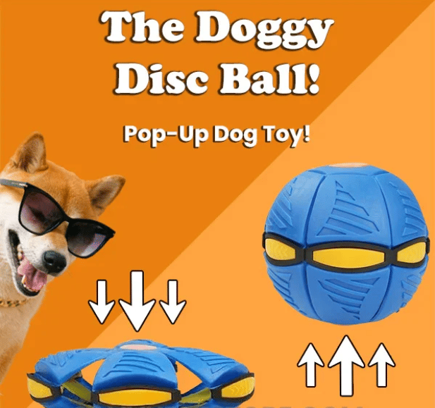 Buppole Pet Toy Flying Saucer Ball