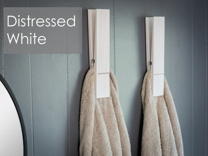 Clothespin Bathroom Towel Holder