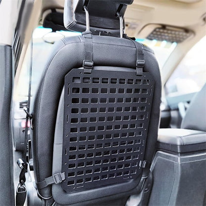 Car Seat Back MOLLE Storage Panel