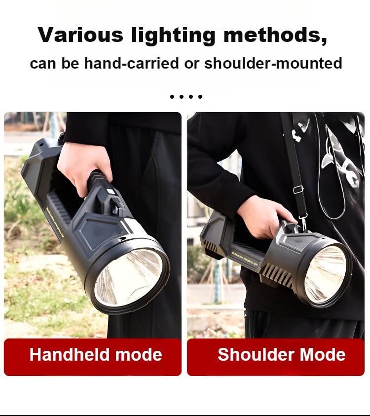 🔥New German 1000000 lumens Waterproof Spot Lights Handheld Large searchlight