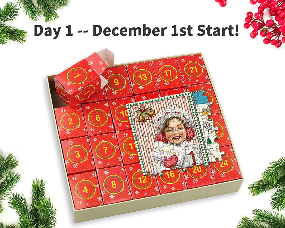 🎄Christmas Hot Sale🔥Christmas Advent Calendar Jigsaw Puzzle 🧩