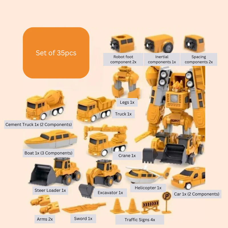 Constructo Modular Transforming Toy Set