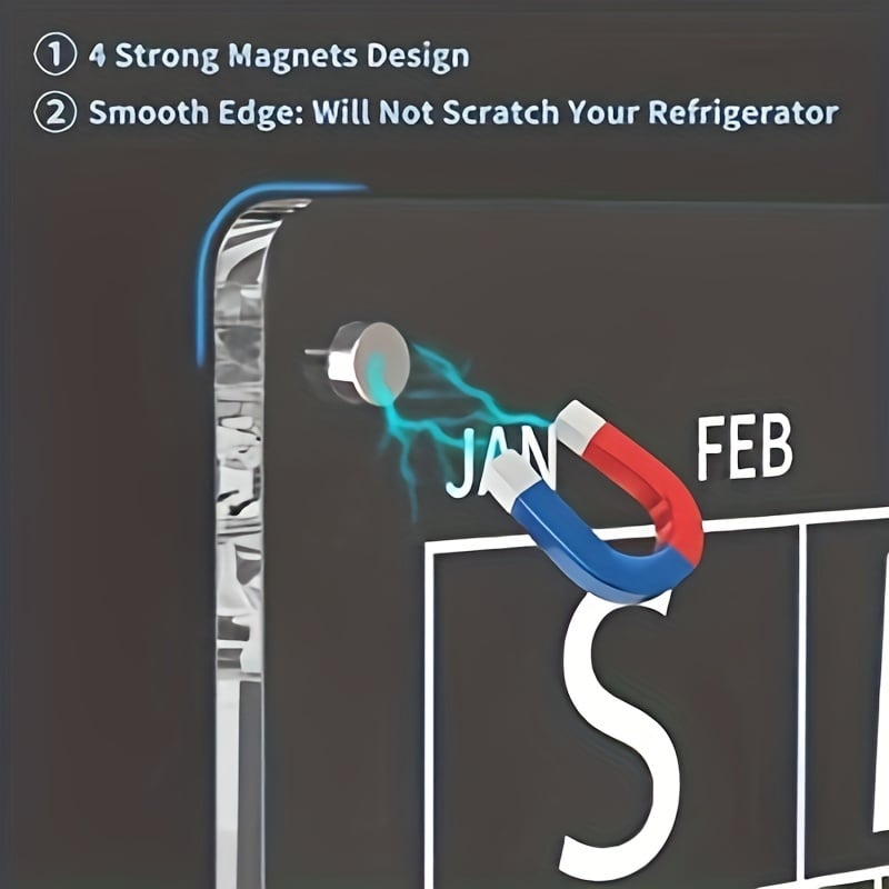 📆Magnetic Schedule Planner For Fridge【Permanently reusable】