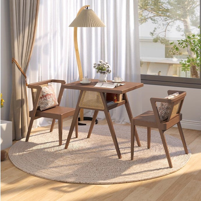 Compact Wood Dining Set