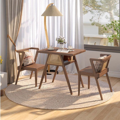 Compact Wood Dining Set