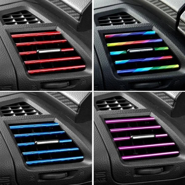 Braioncalit Chrome Styling Moulding Car Air Vent Trim Strip