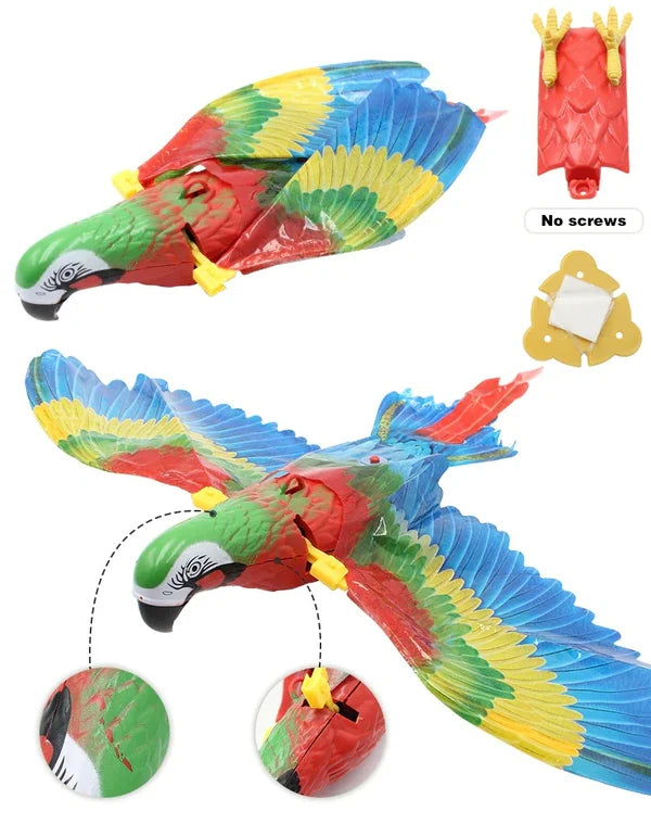 Automatic Moving Simulation Bird Interactive Cat Toy for Indoor Cats