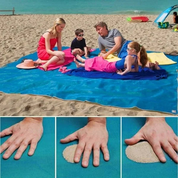 🏆LAST DAY 49% OFF🤽‍♂️Sandproof Beach Blanket Lightweight👨‍👩‍👧‍👦