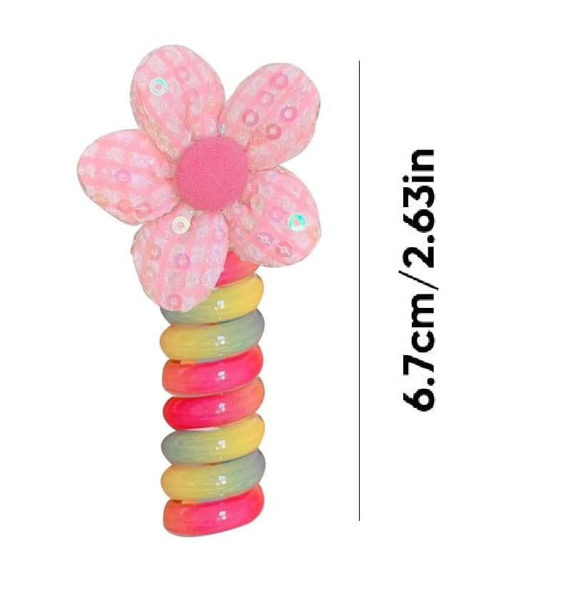 Colorful Telephone Wire Hair Bands for Kids