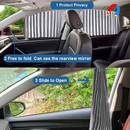 49% OFF🔥Universal Fit Magnetic Car Side Window Privacy Sunshade