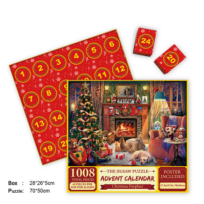 🎄Christmas Hot Sale🔥Christmas Advent Calendar Jigsaw Puzzle 🧩