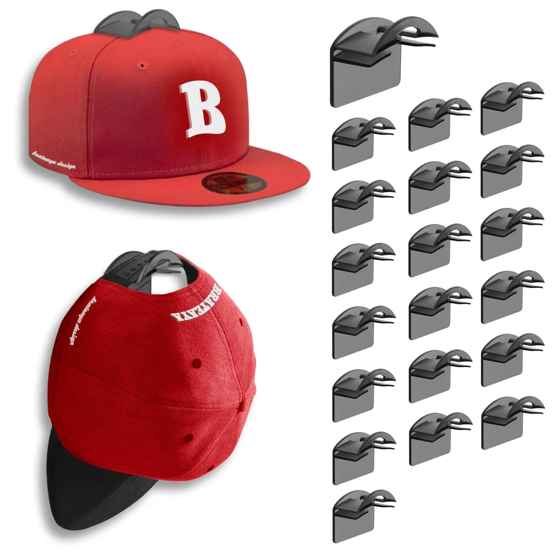 Baseball Hat Holder for Wall