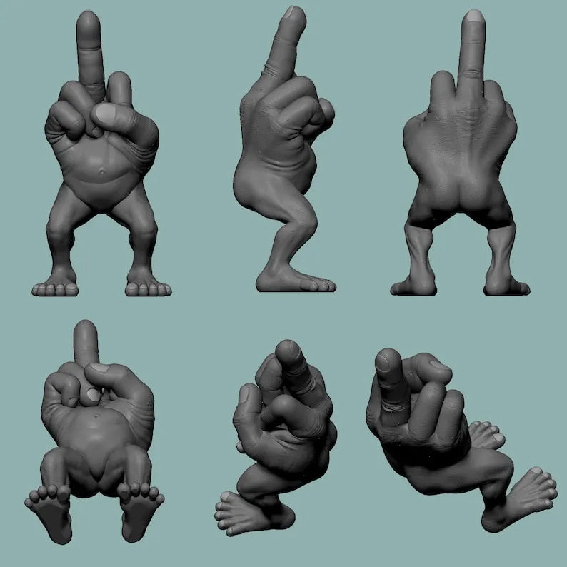 🤣Middle Finger Figure With Legs