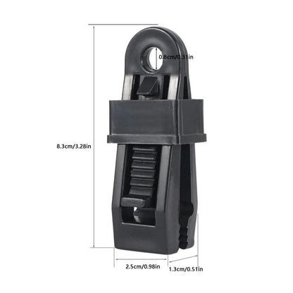 Adjustable robust locking handle clip