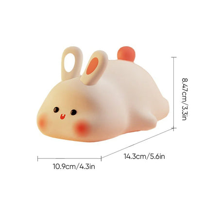 Big Face Rabbit Silicone Night Light