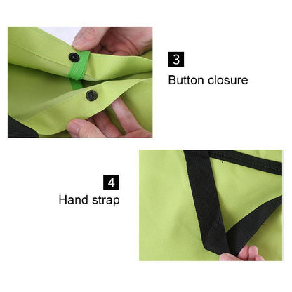 2-in-1 Shopping Bag Folding Green Bag