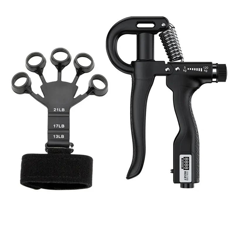 5-120kg Adjustable Heavy Hand Grip Strengthener Set