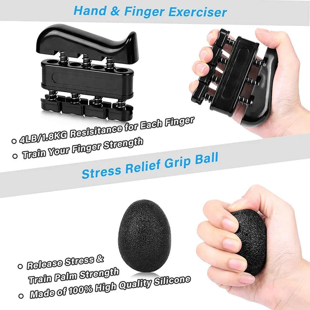 5-120kg Adjustable Heavy Hand Grip Strengthener Set